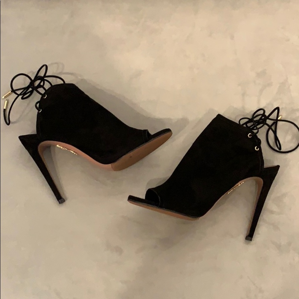 Aquazzura Mayfair Suede Booties